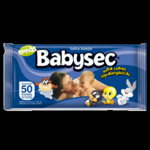 Babysec Toallitas Húmedas - 50 unidades