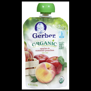 Gerber Organic 2nd Foods Manzanas & Duraznos