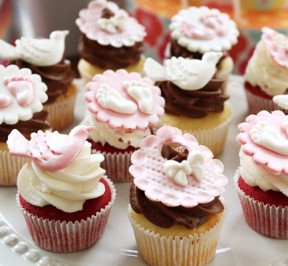 decoración baby shower niña